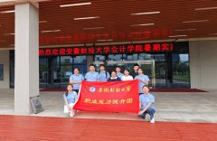 安徽财经大学社会实践队深入企业，