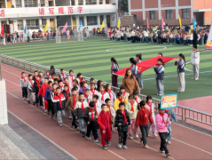 石堤小学第六届运动会开幕式：激情