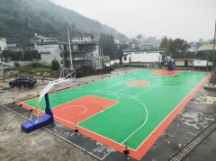 民安街道红星村，篮球场改造升级完