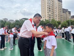 全南县第四小学举行2024级新生入队仪